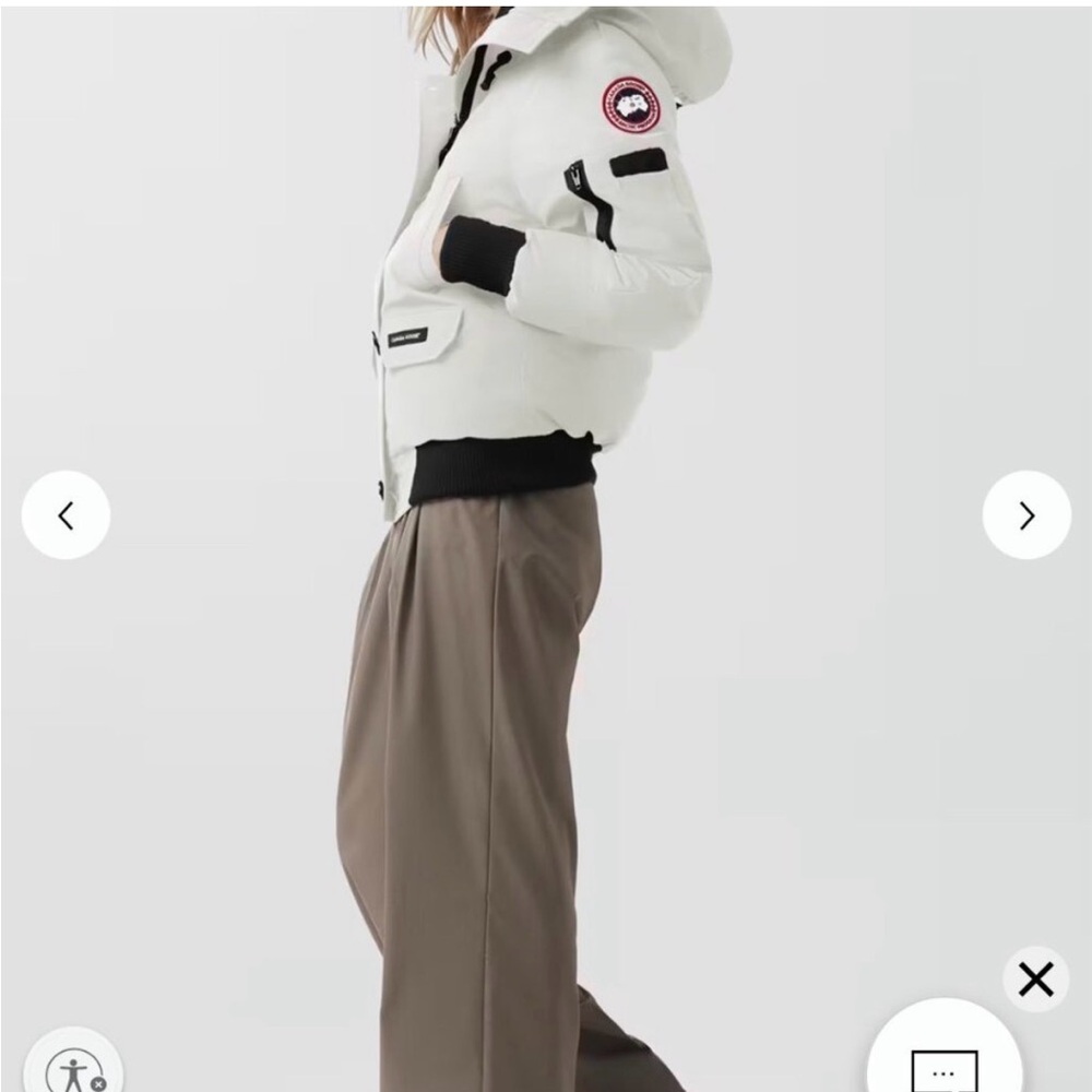 Canada Goose Women's White Ski Jacket - Picture 2 of 8
